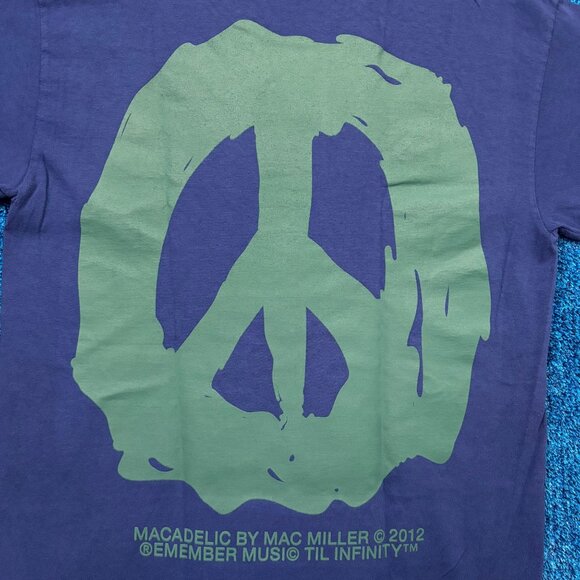 Mac Miller Mackadelic Blue Rap T-Shirt Size Medium - Picture 2 of 4